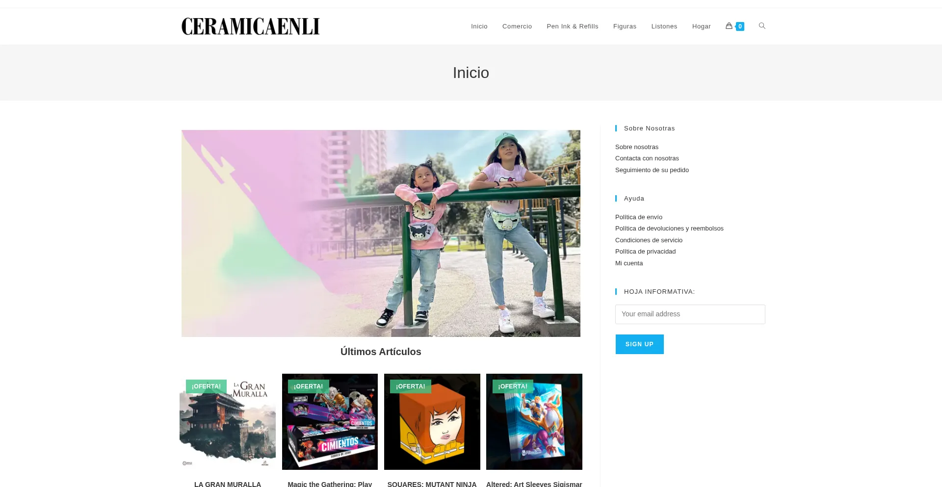 Website screenshot of Ceramicaenlinea.com