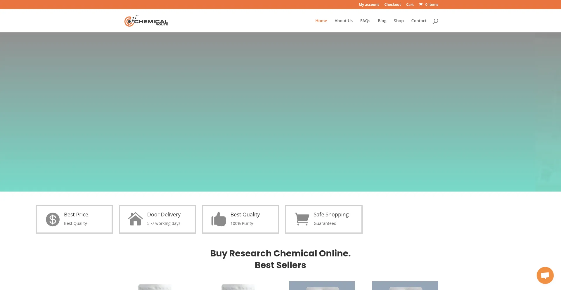 Website screenshot of Chemicalroute.com