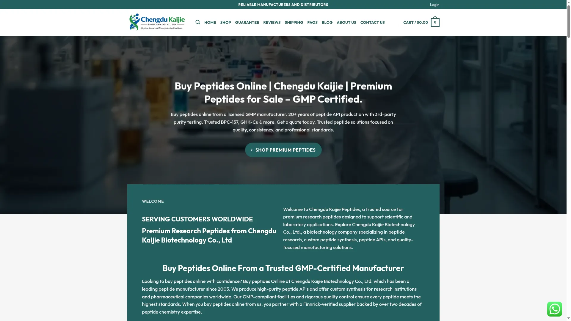 Chengdukaijiepeptides.com