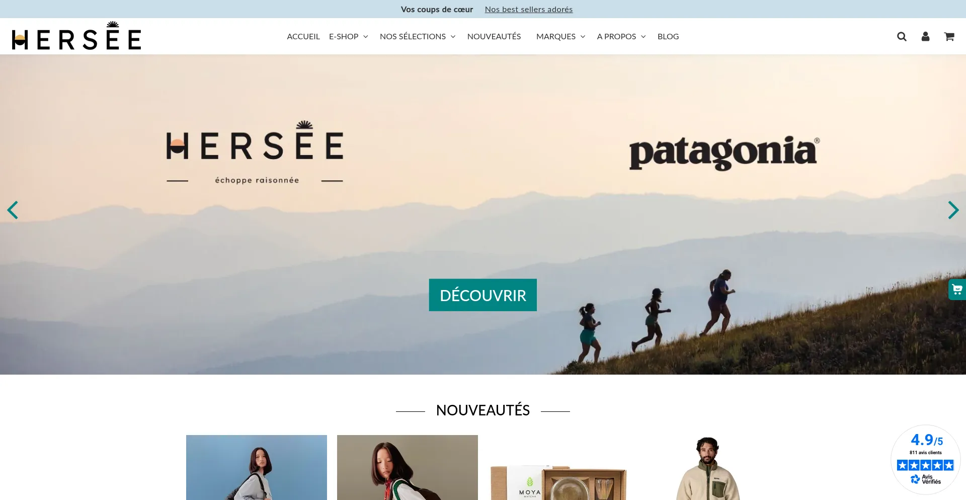 Website screenshot of Chez-hersee.fr