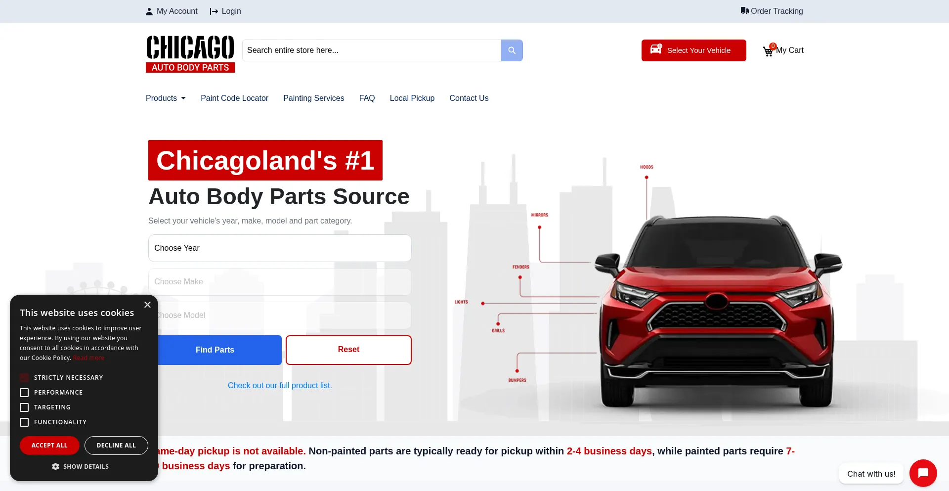 Chicagoautobodyparts.com