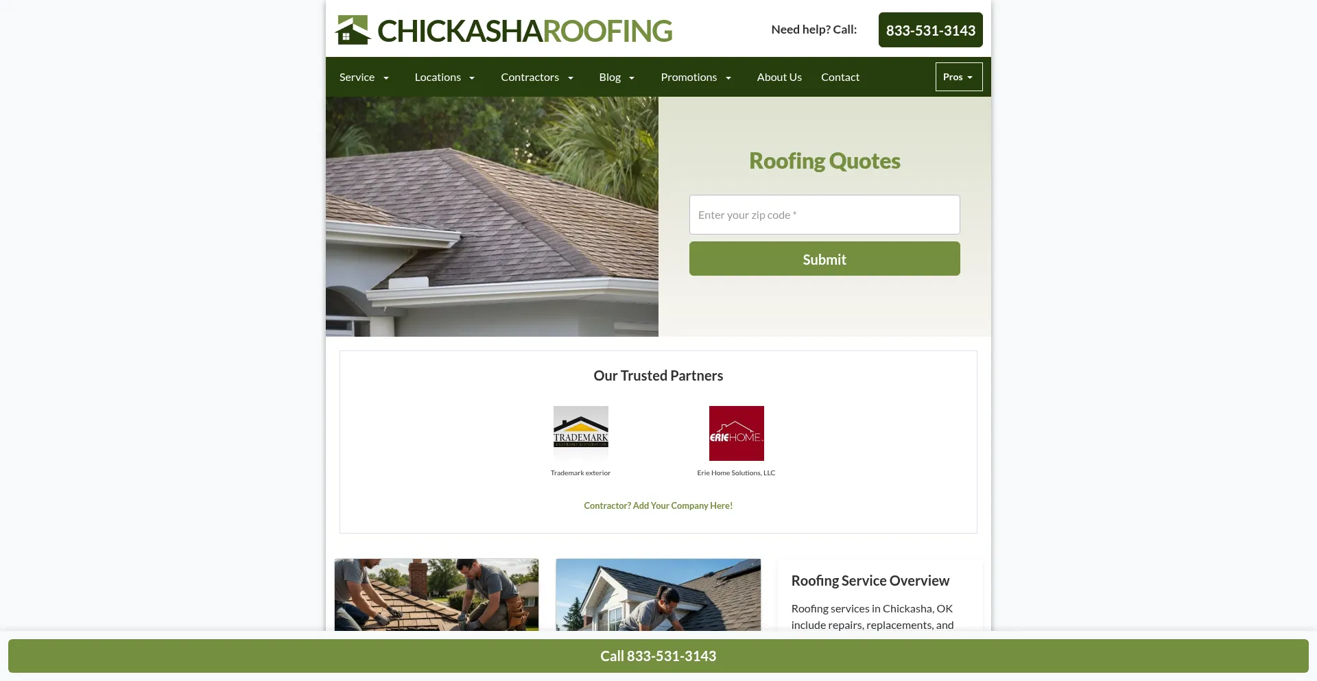 Chickasharoofers.com