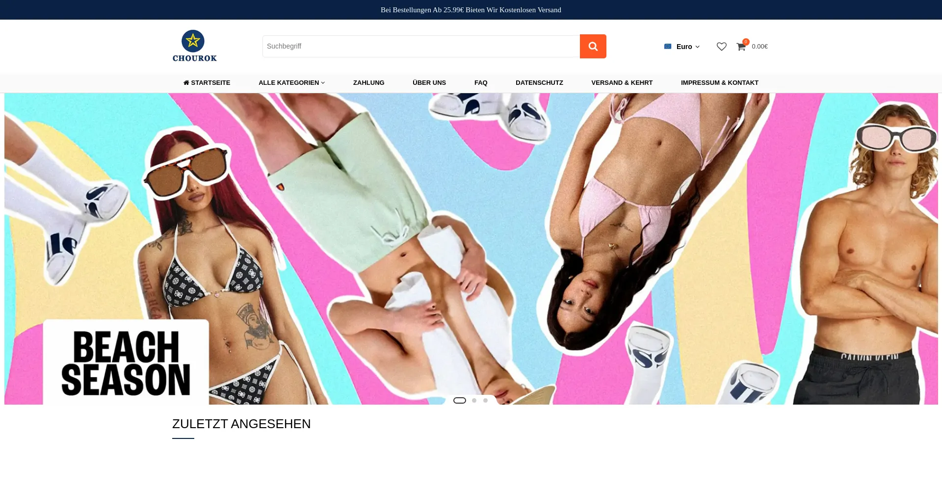 Website screenshot of Chourok.net