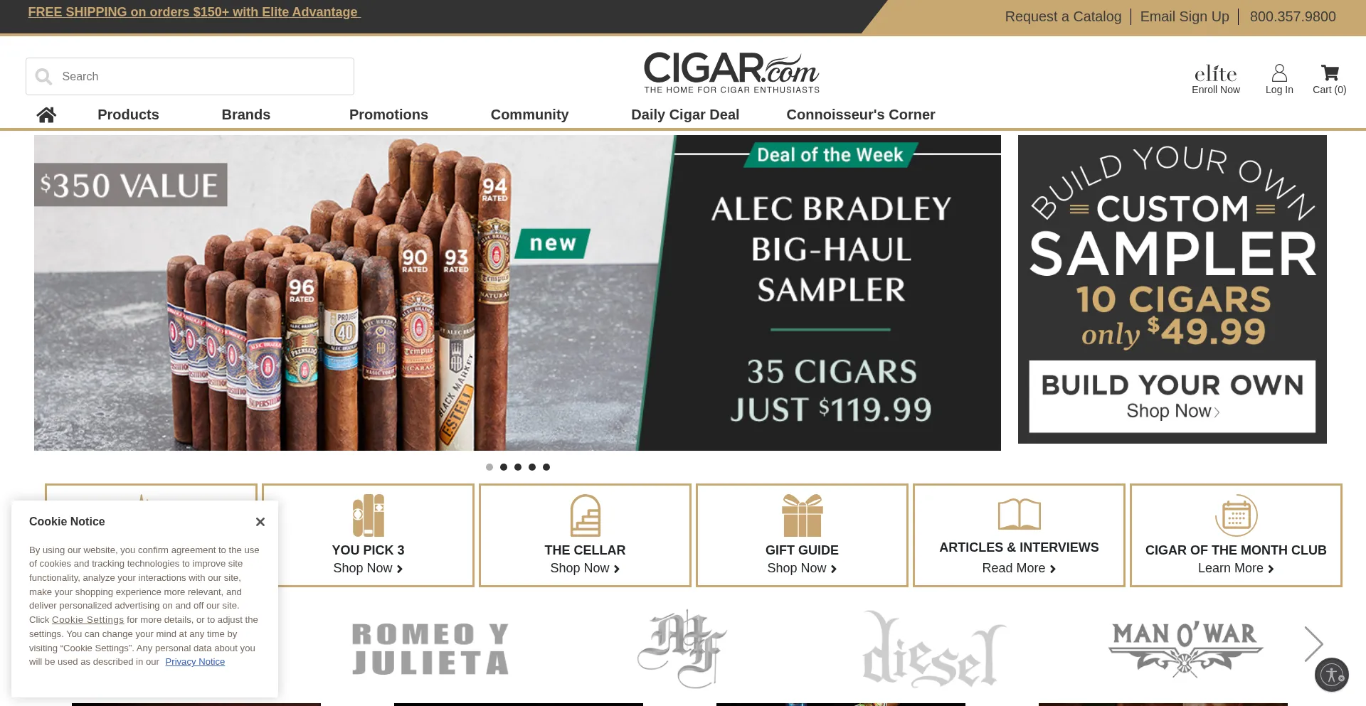 Cigar.com Screenshot