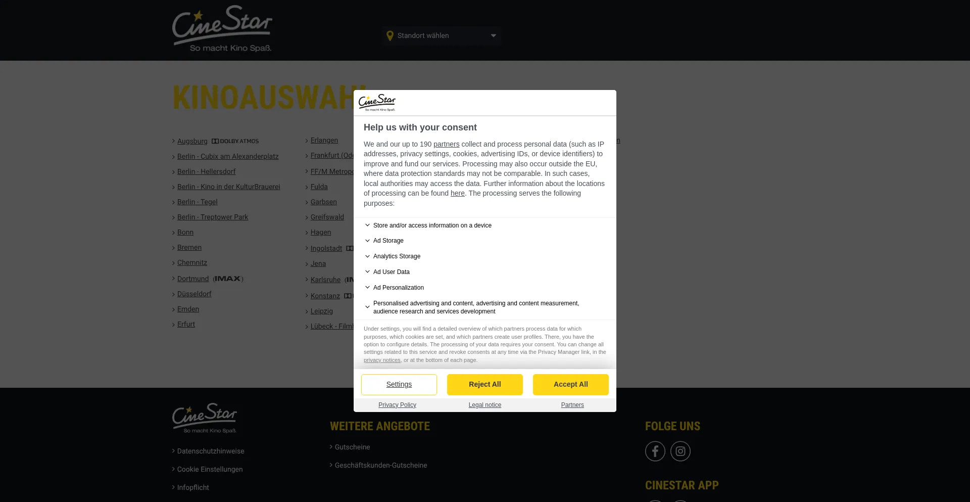 Ist Cinestar.de sicher und vertrauenswürdig?