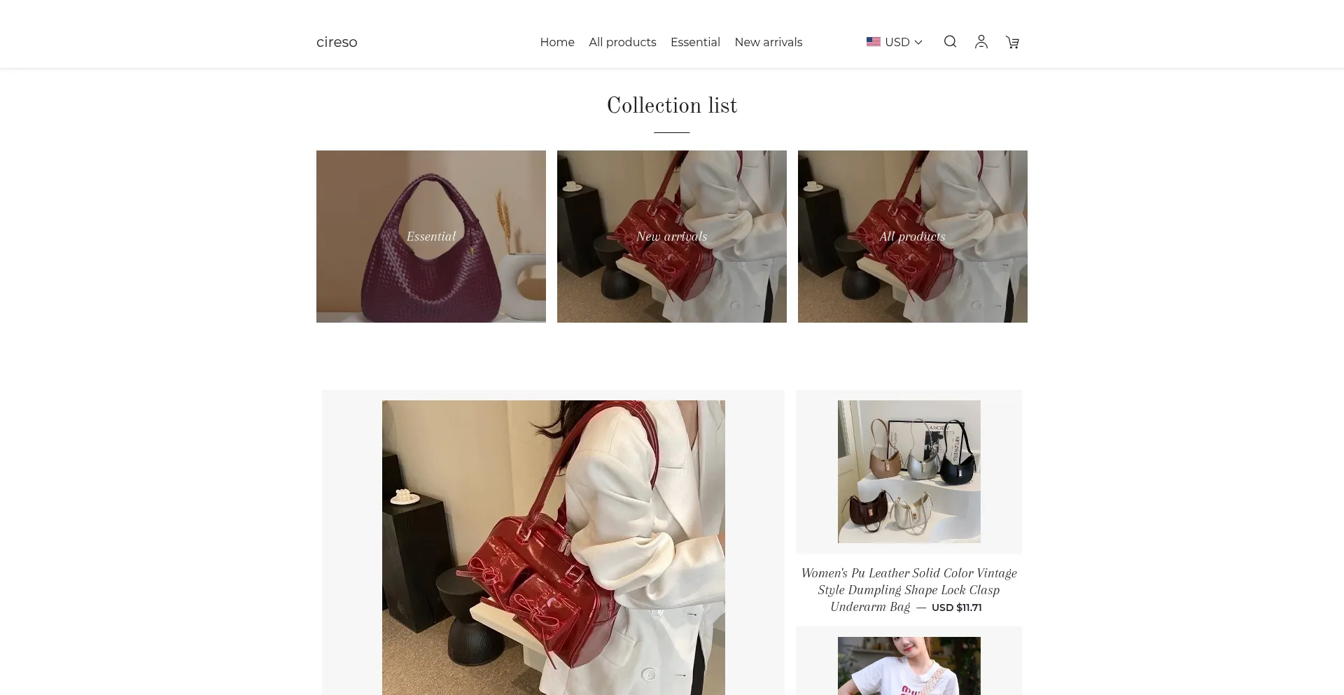 Website screenshot of Cireso.com