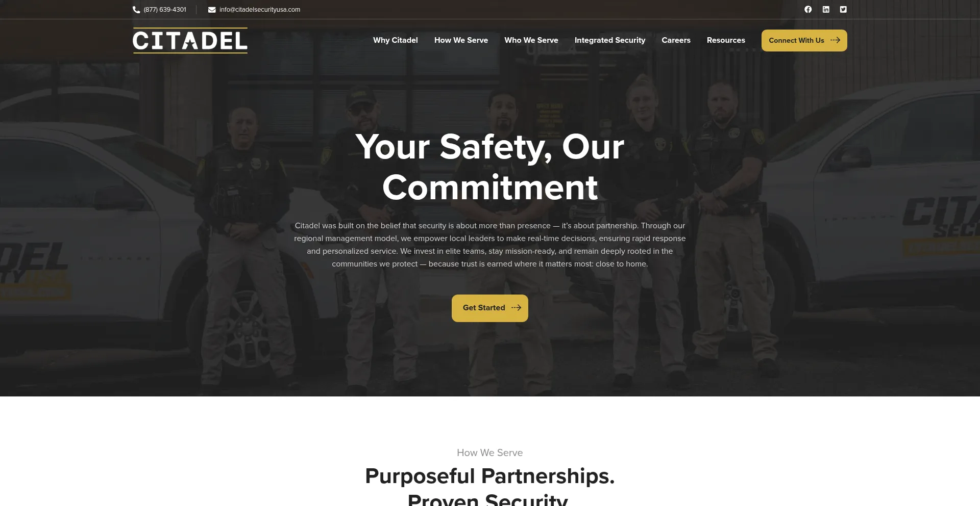 Citadelsecurityusa.com Screenshot