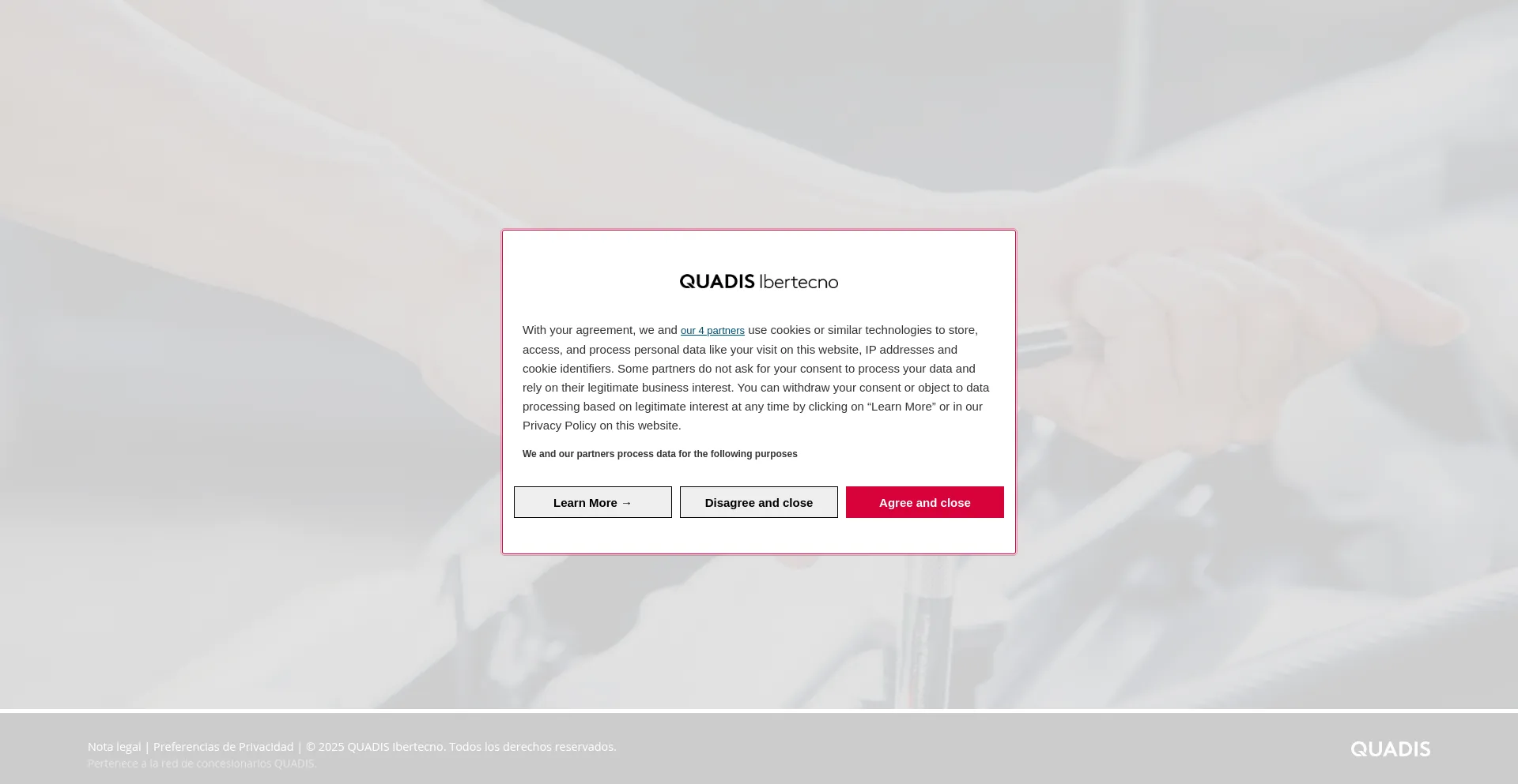Website screenshot of Citaprevia.quadisibertecno.es