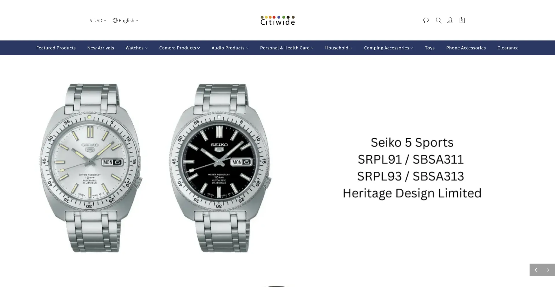 Website screenshot of Citiwide-online.com