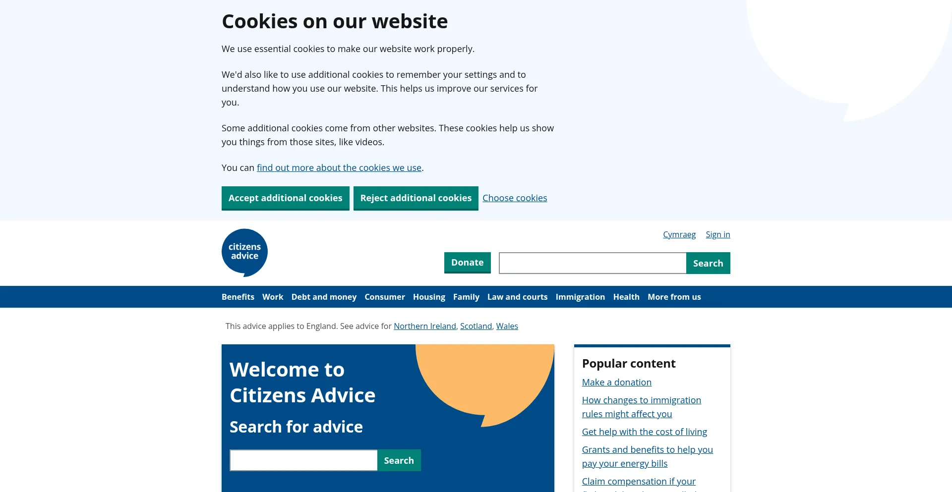 Ist Citizensadvice.org.uk sicher und vertrauenswürdig?