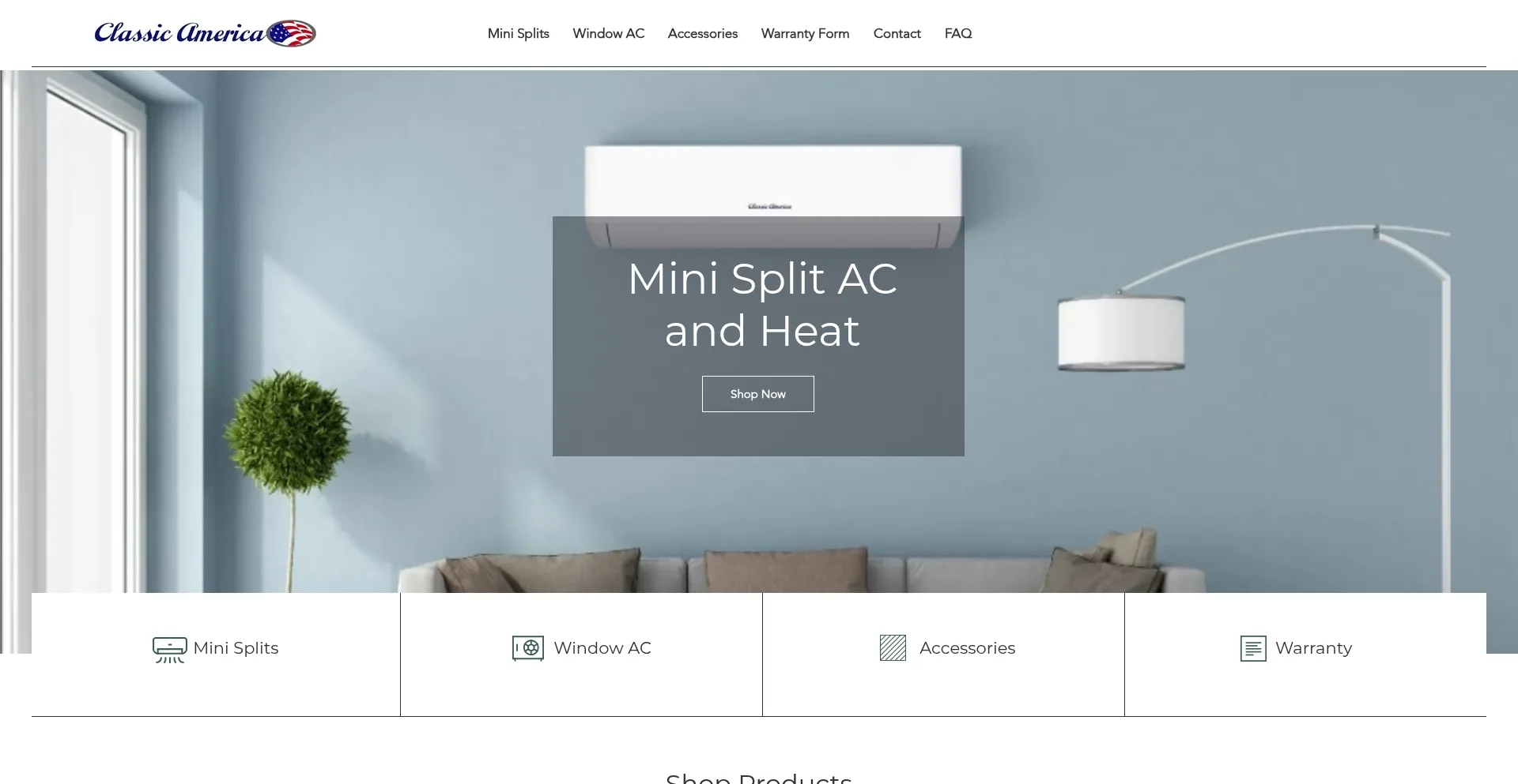 Website screenshot of Classic-america.com