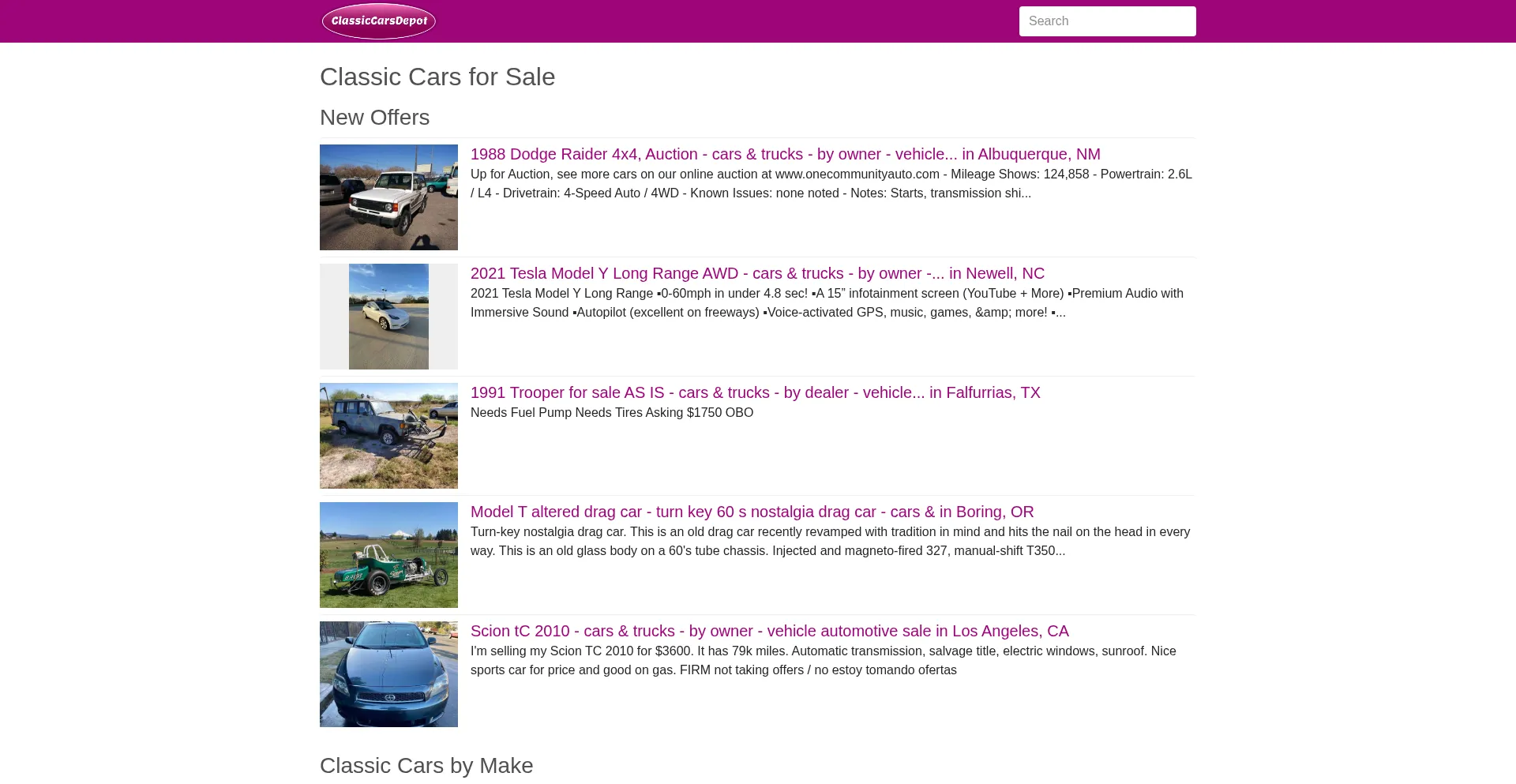 Ist Classiccarsdepot.com sicher und vertrauenswürdig?
