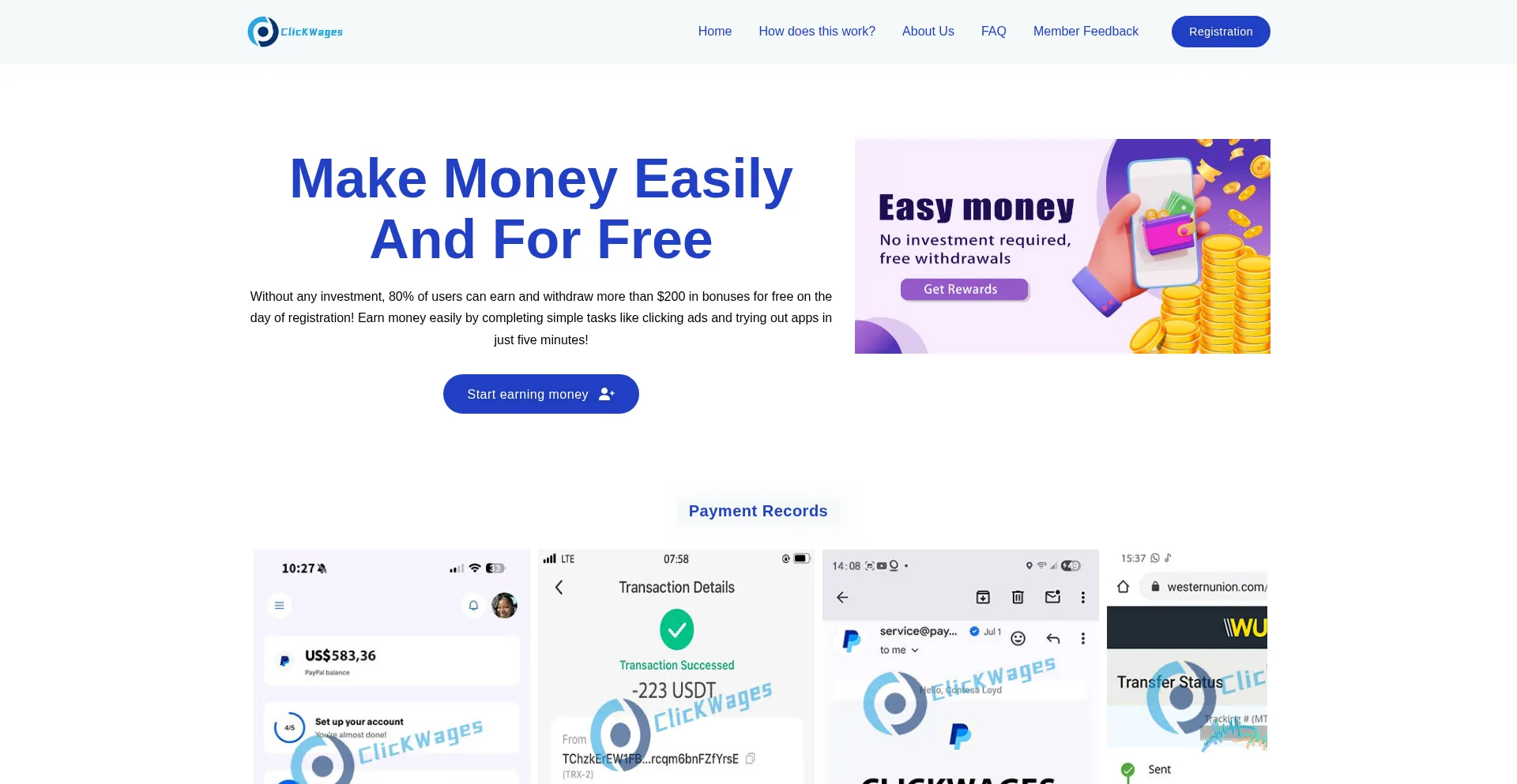 Click0cswages.buzz Screenshot