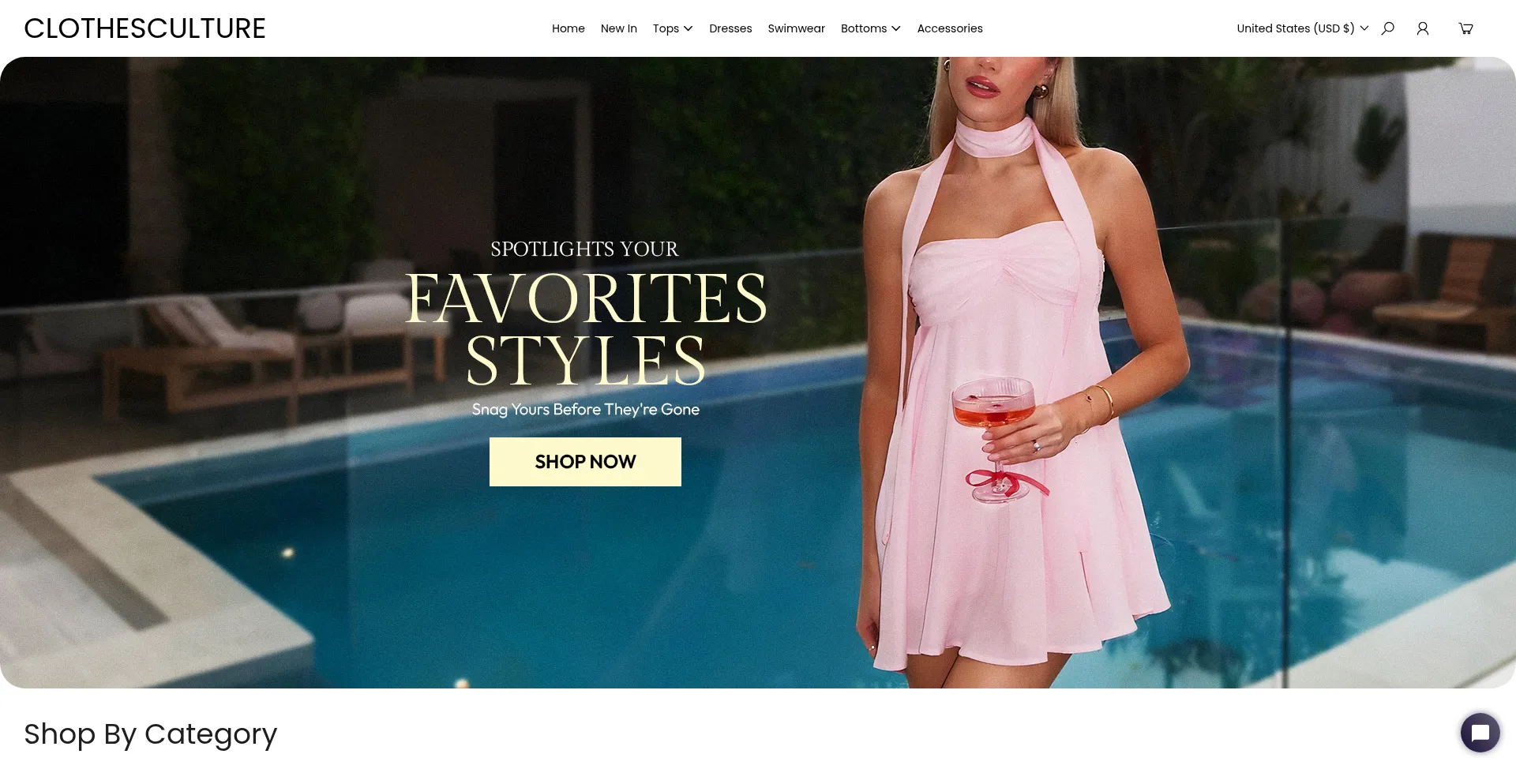 Website screenshot of Clothesculture.com