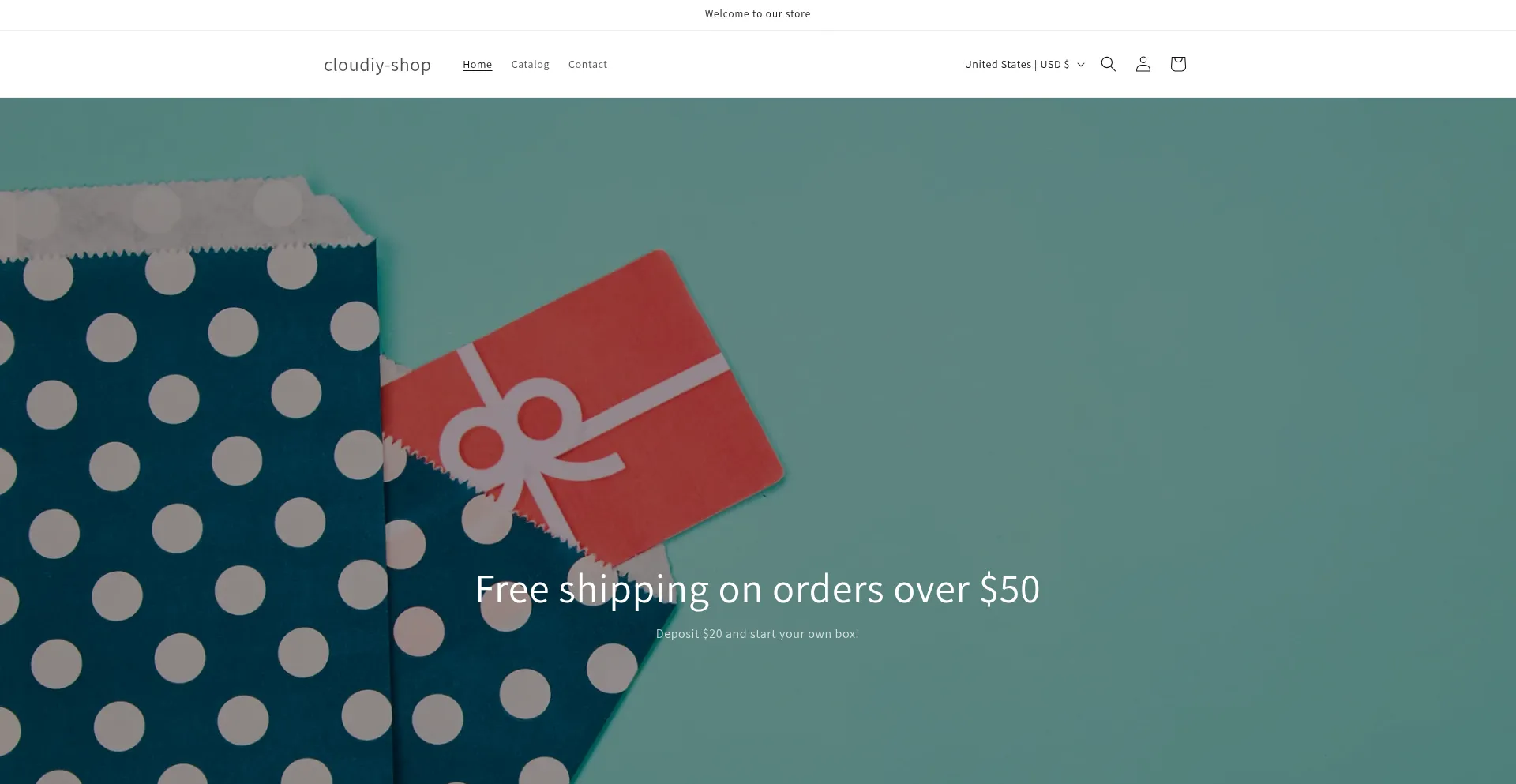 Cloudiyshop.myshopify.com Screenshot