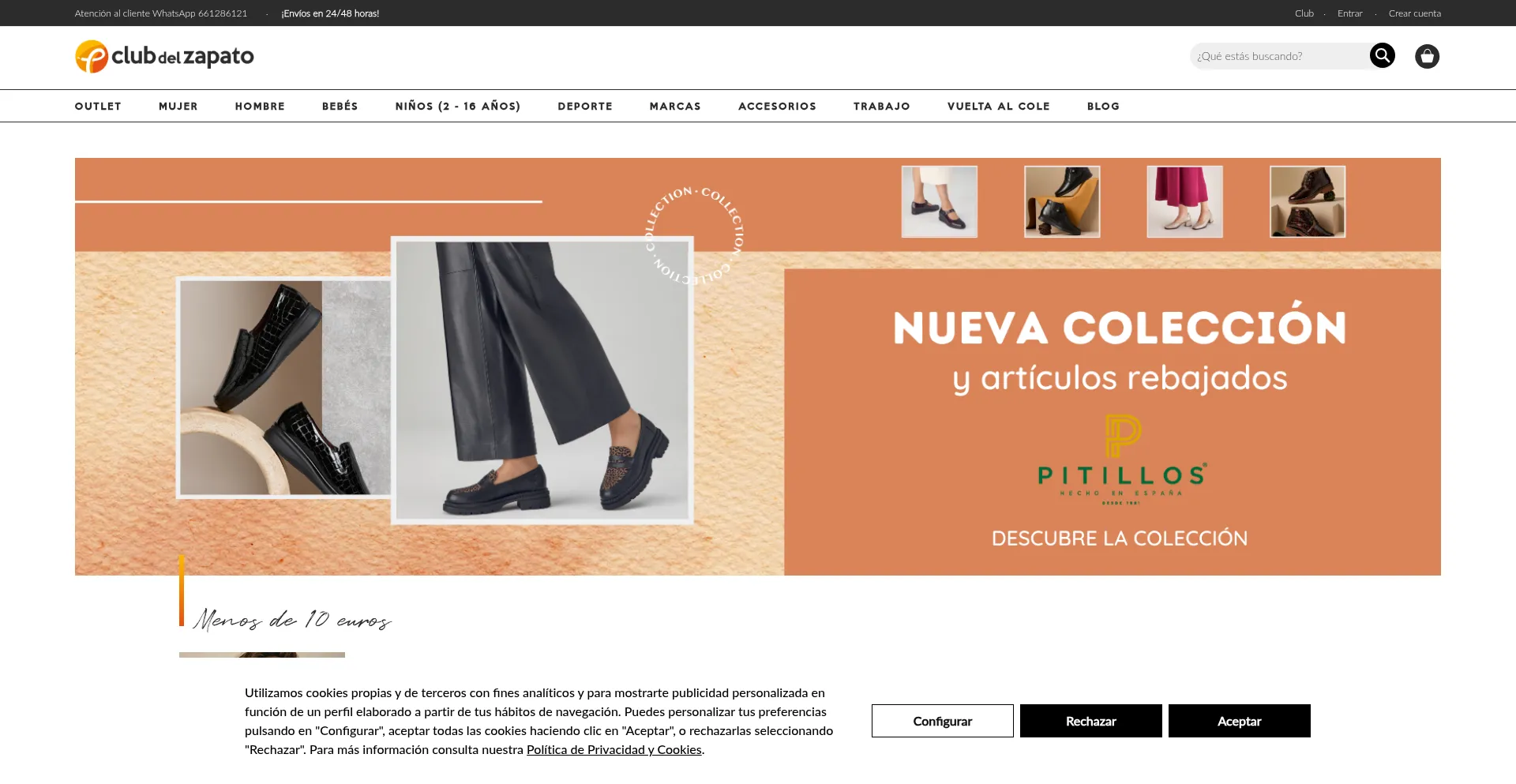 Clubdelzapato.com Screenshot