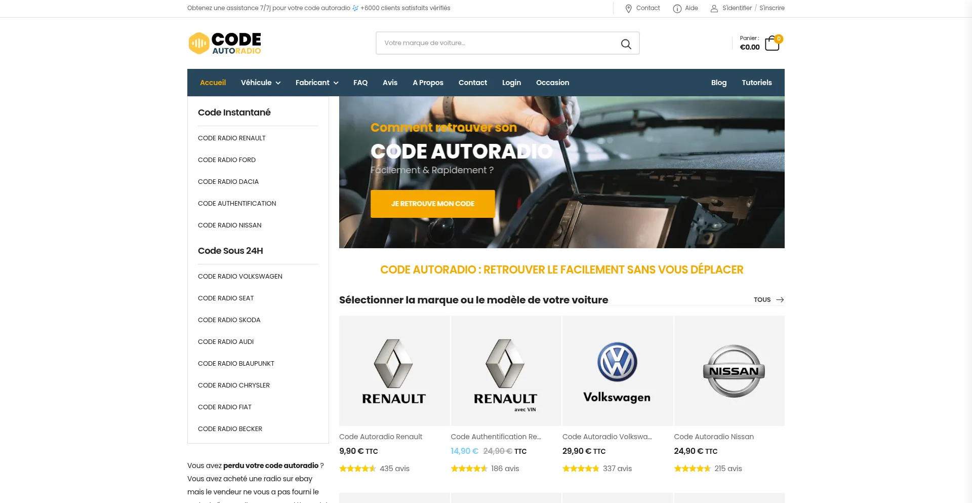 Code-autoradio.com