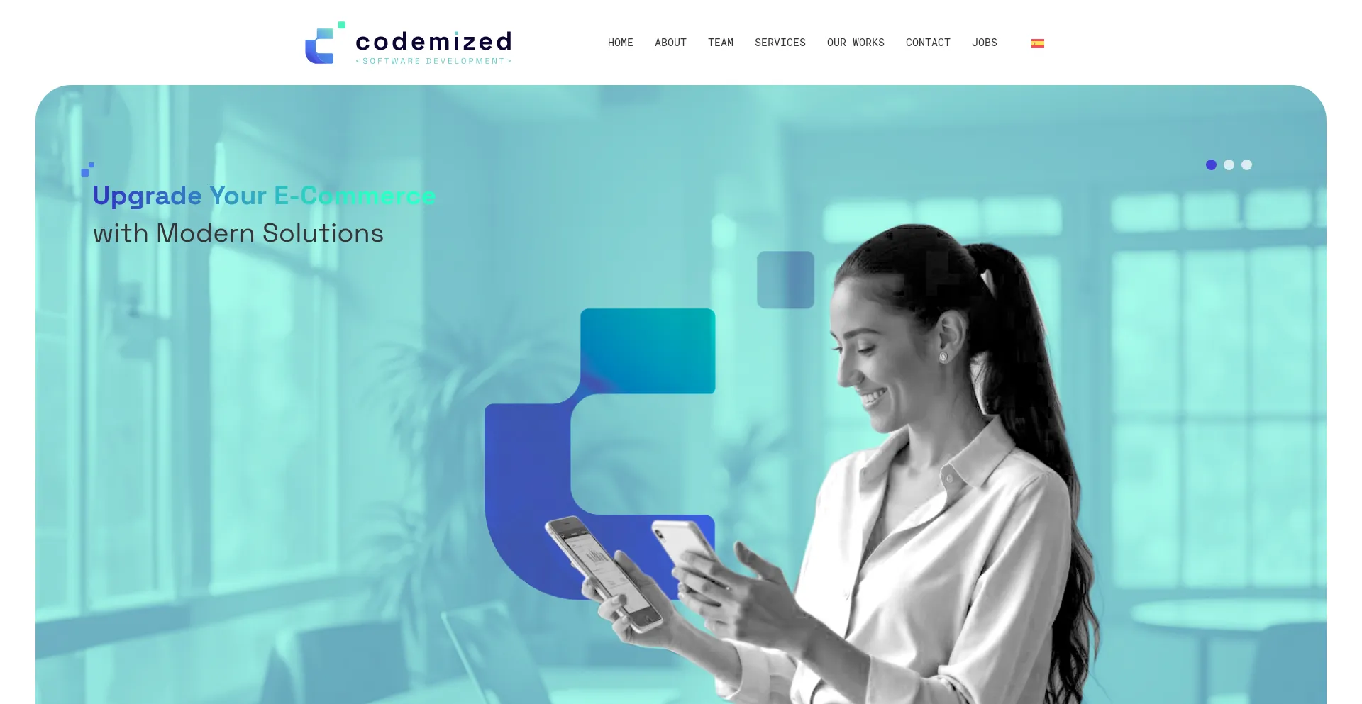 Website screenshot of Codemized.com
