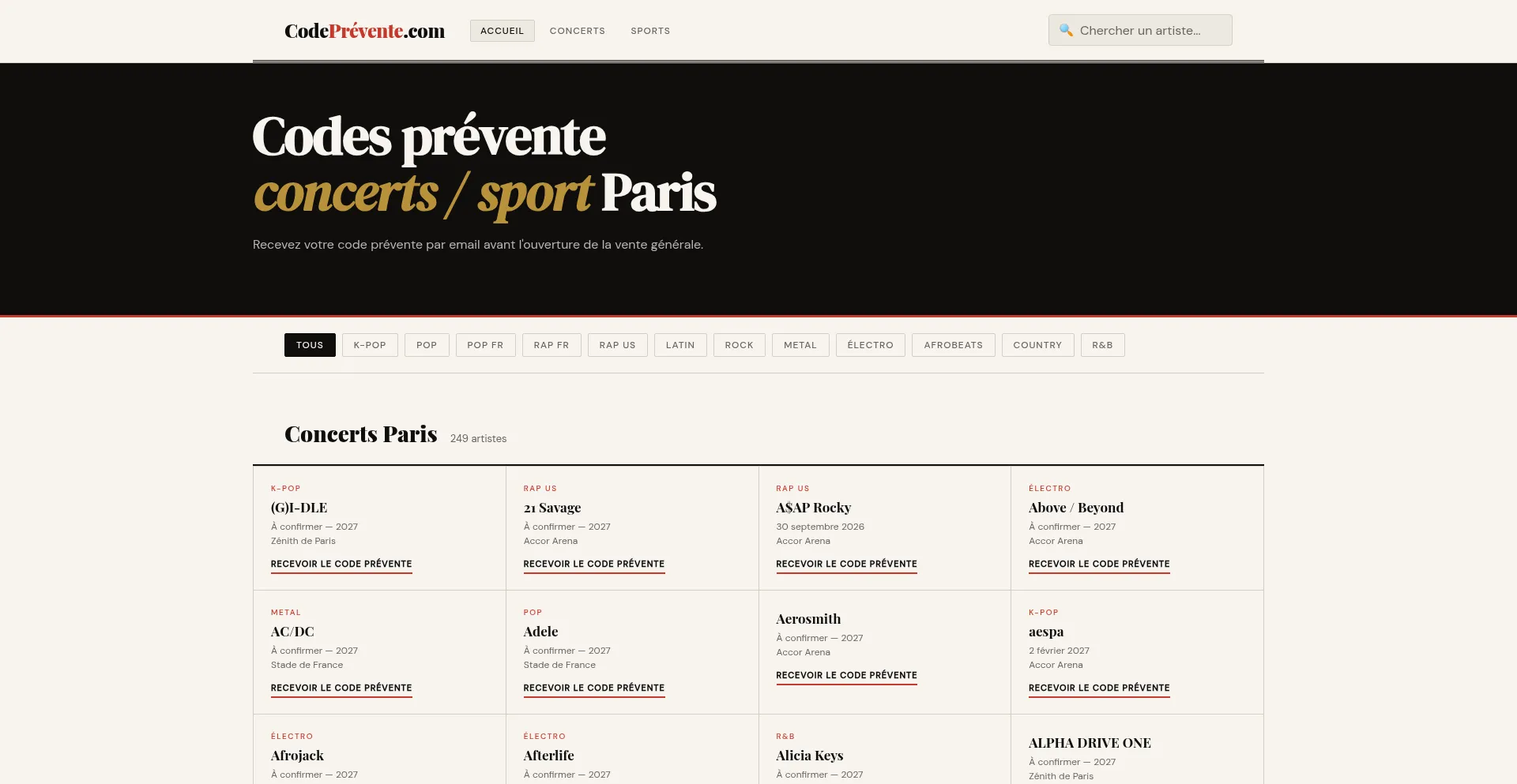 Codeprevente.com