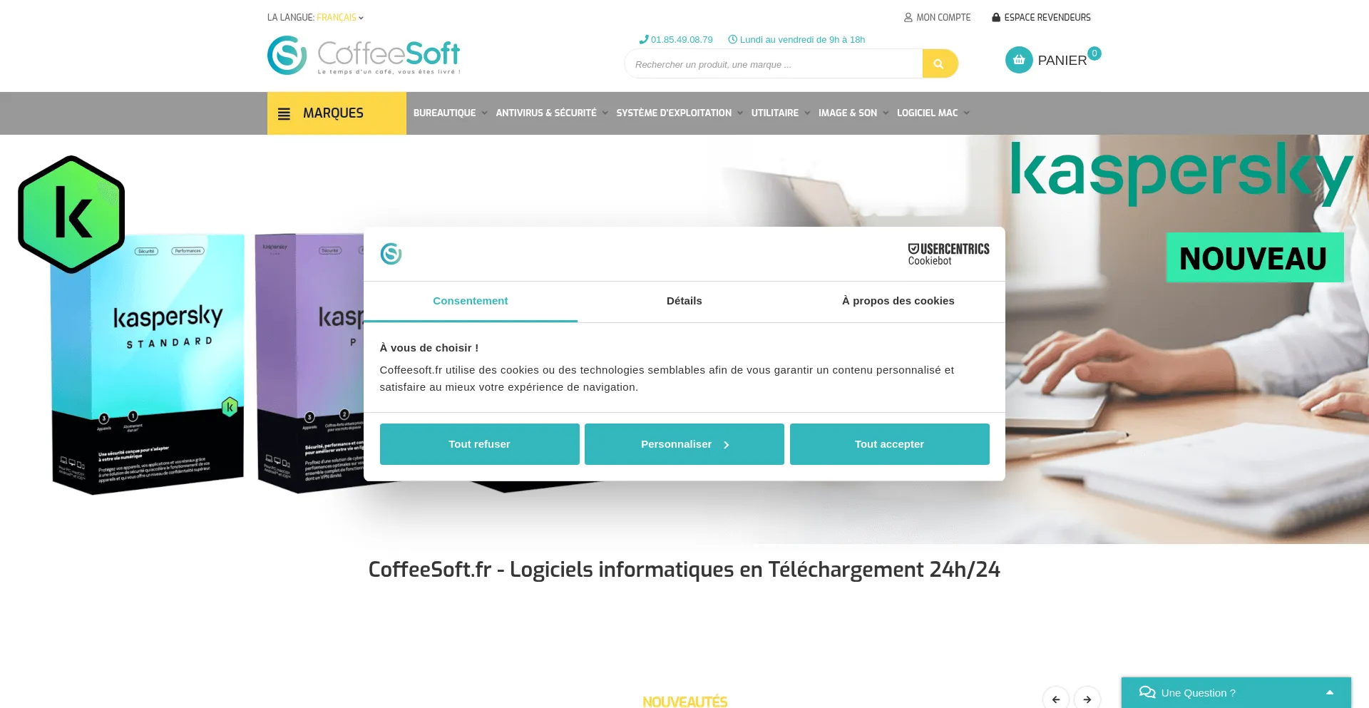 Coffeesoft.fr Screenshot
