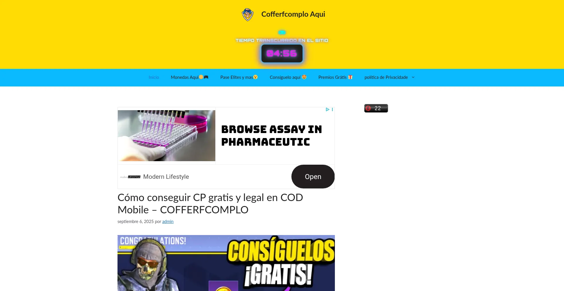 Website screenshot of Cofferfcomplo.quesignificasonarcon.top