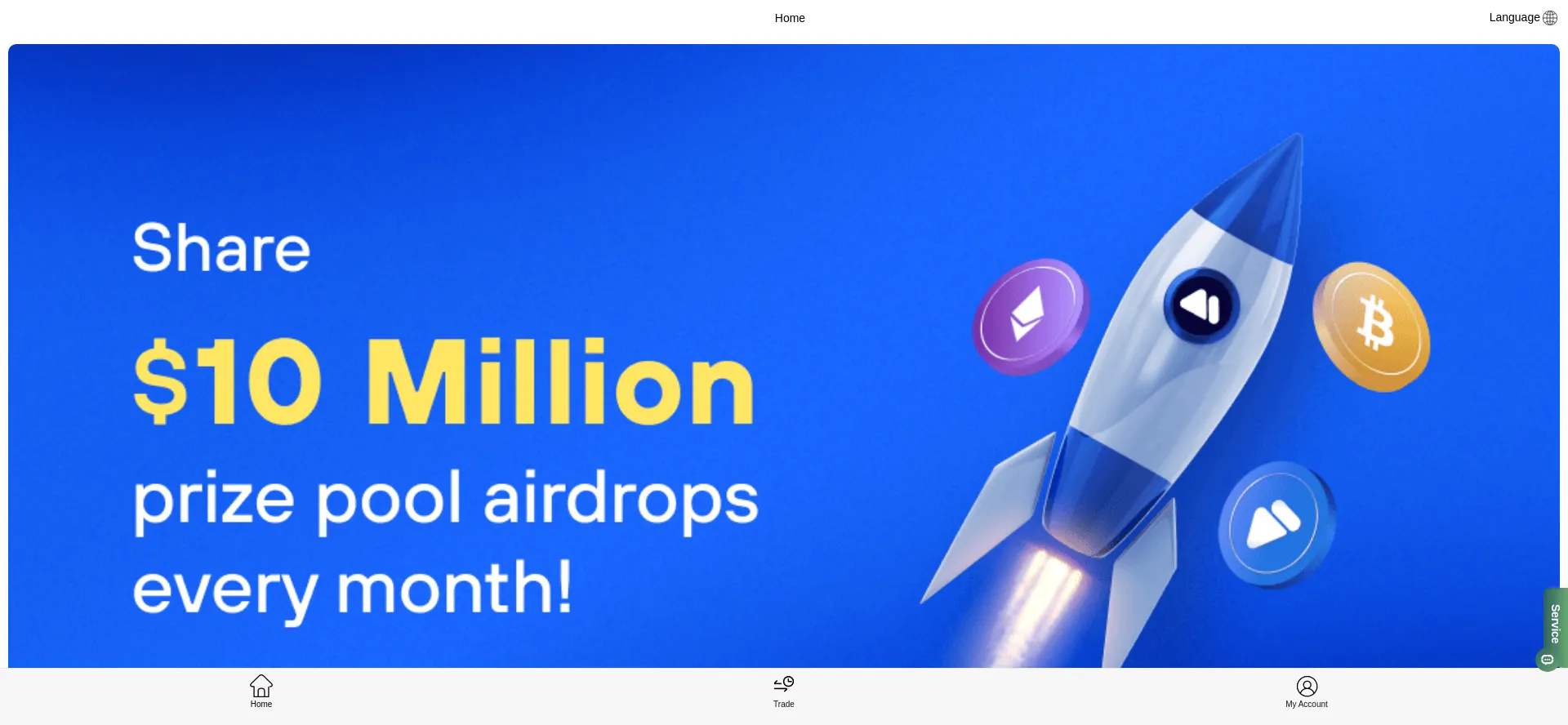 Website screenshot of Coinghw.com