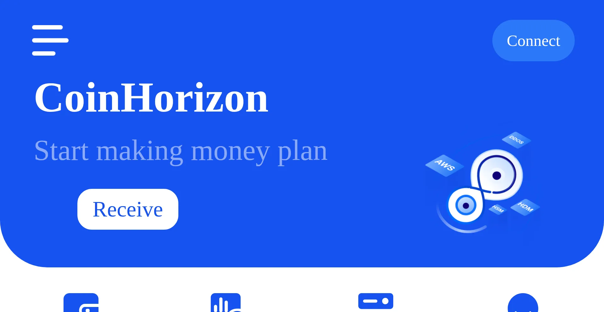 Website screenshot of Coinhor.com