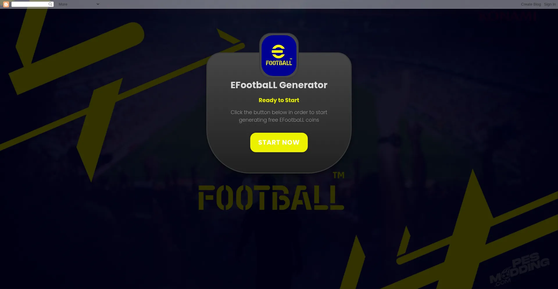Website screenshot of Coinsefootbqqlfreecoins.blogspot.com