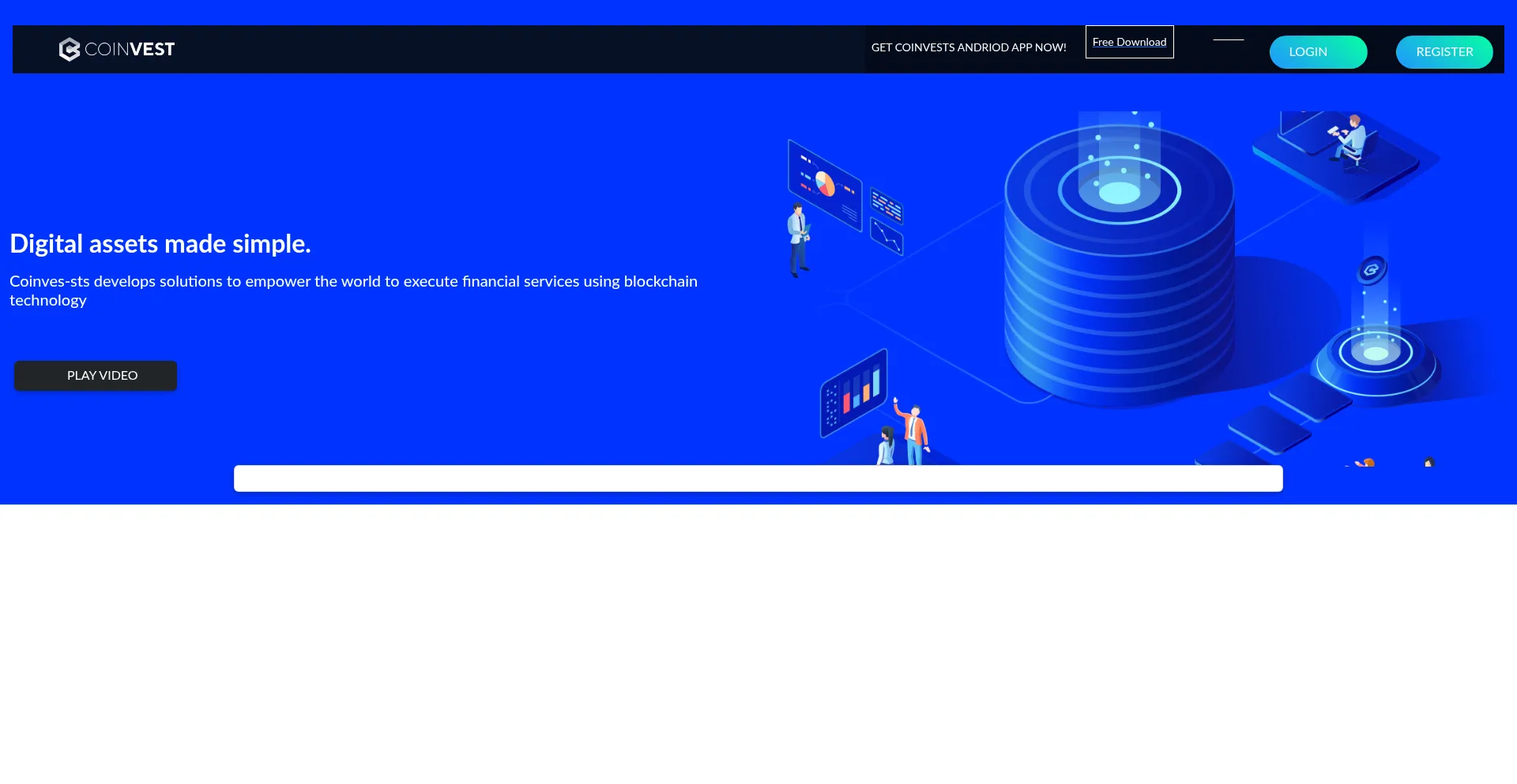 Website screenshot of Coinve-sts.com