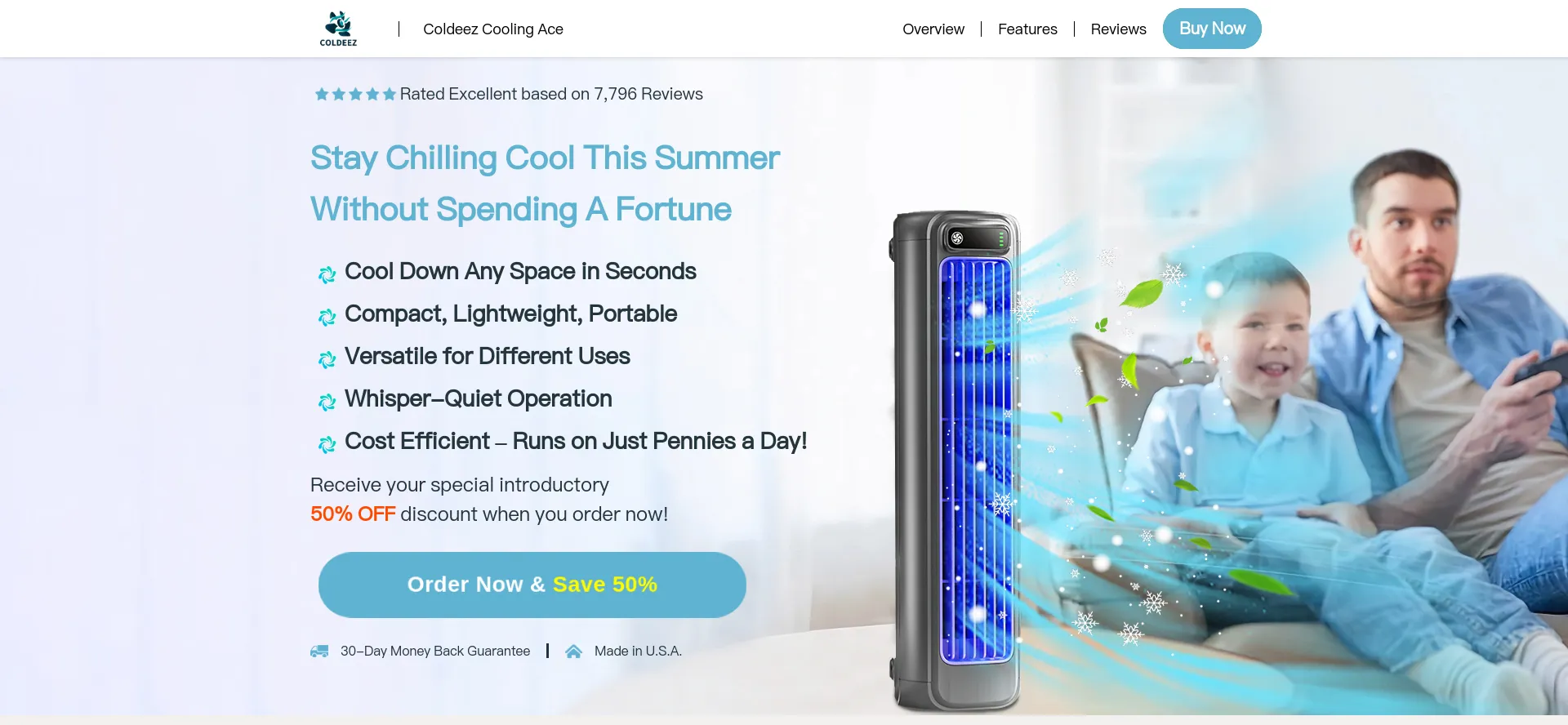 Website screenshot of Coldeez.com