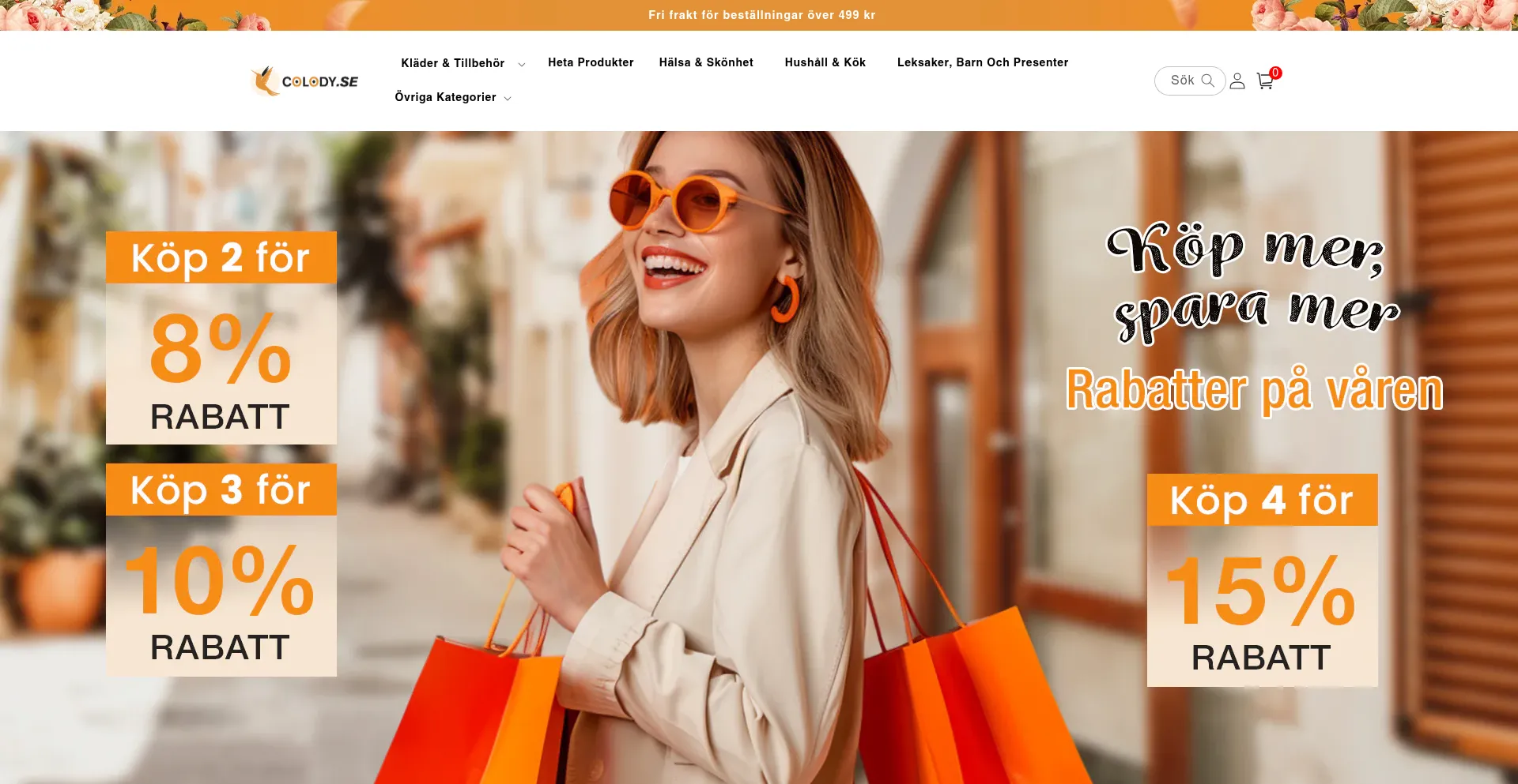 Website screenshot of Colody.se