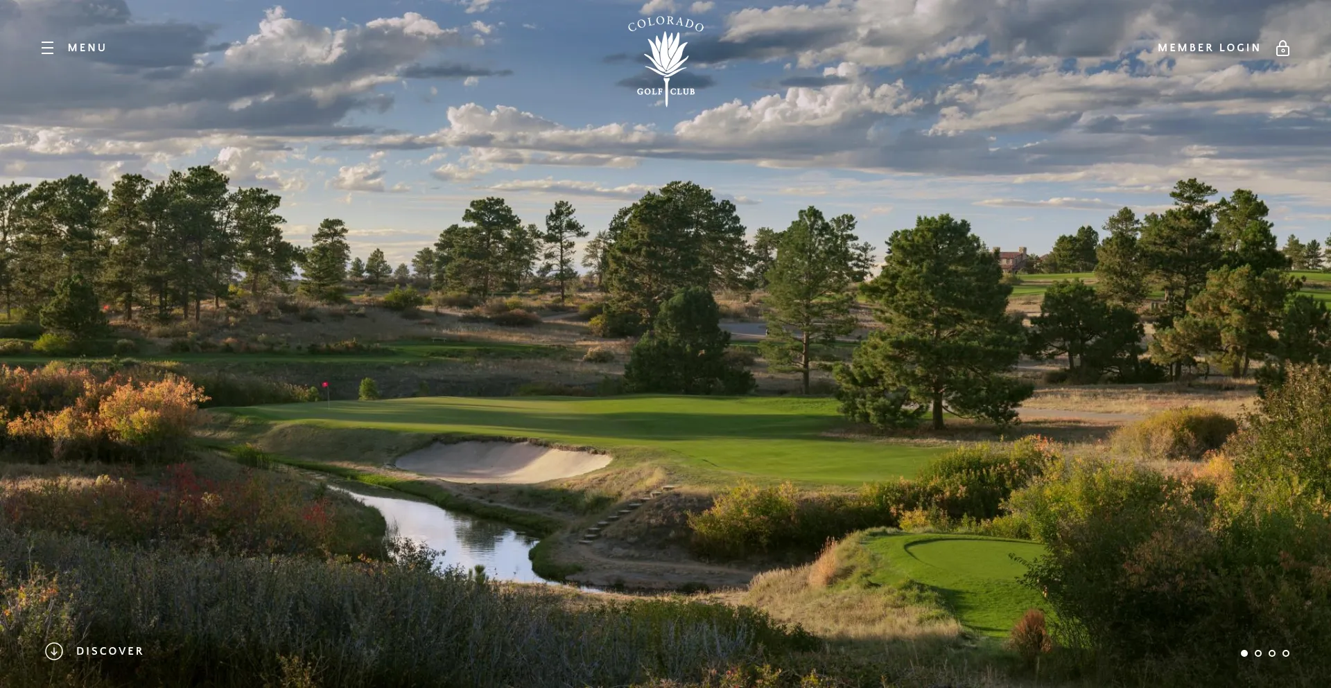 Website screenshot of Coloradogolfclub.com