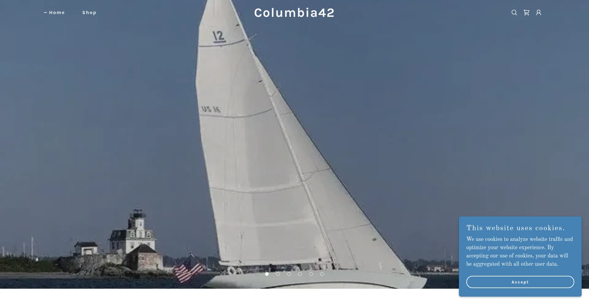 Website screenshot of Columbia42.com
