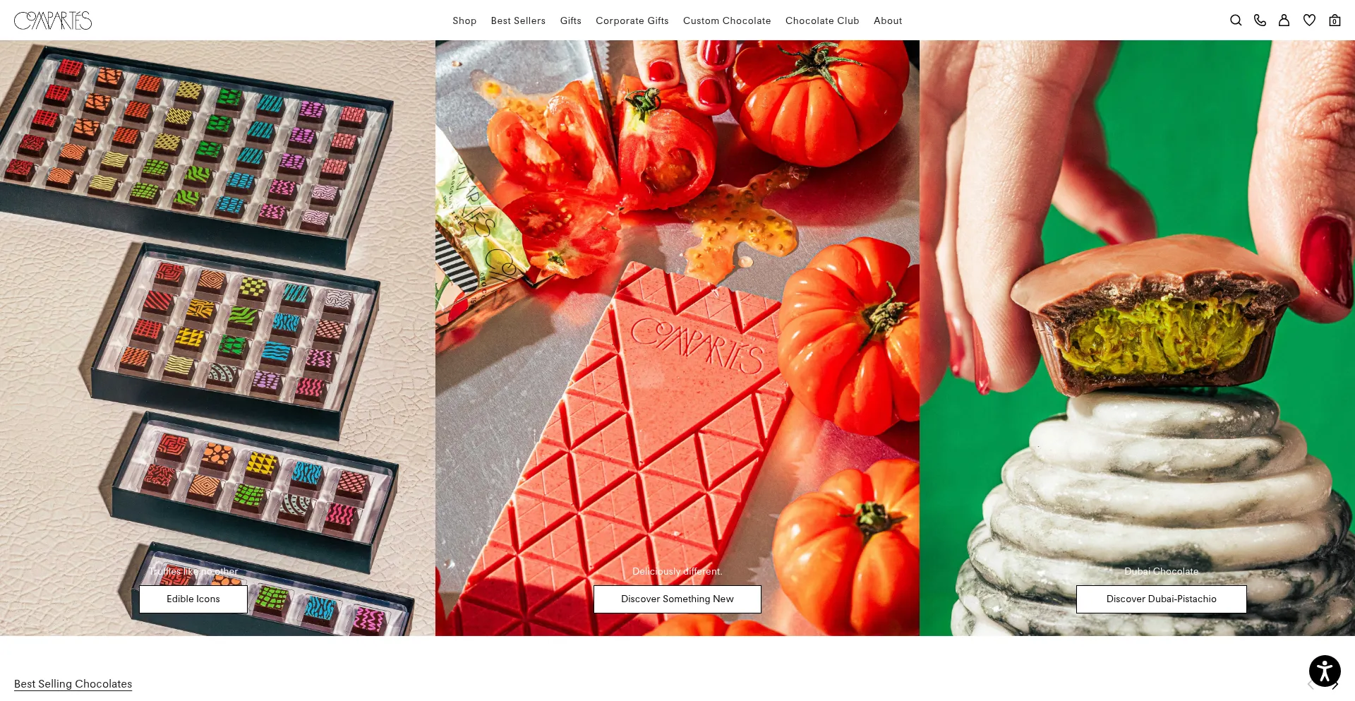 Website screenshot of Compartes.com