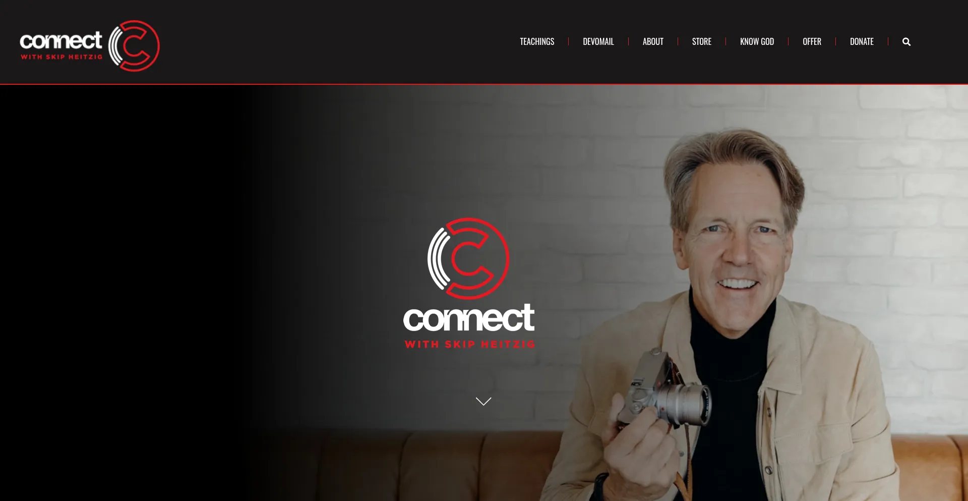 Website screenshot of Connectwithskip.com