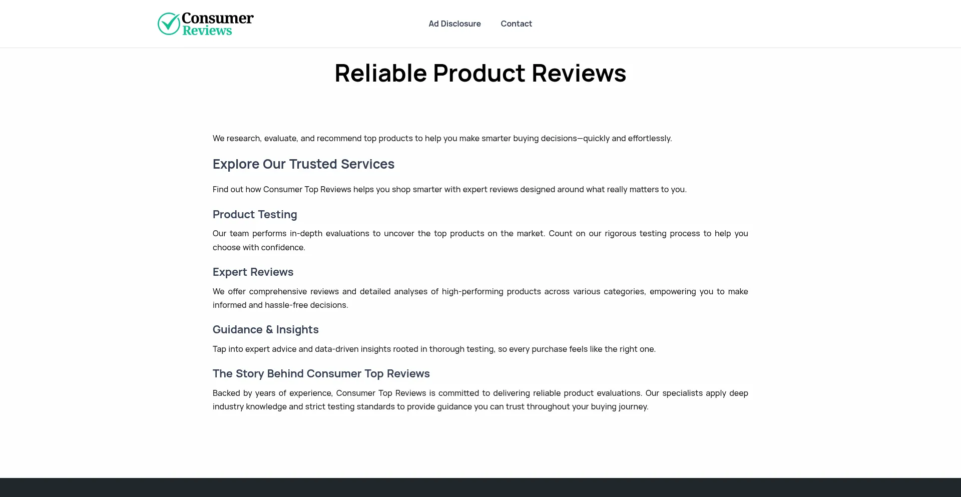 Ist Consumertopreviews.com sicher und vertrauenswürdig?