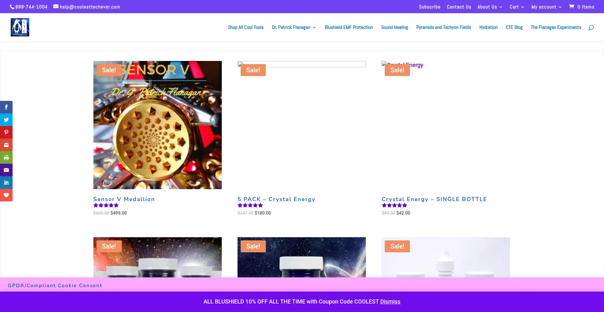 Website screenshot of Coolesttechever.com