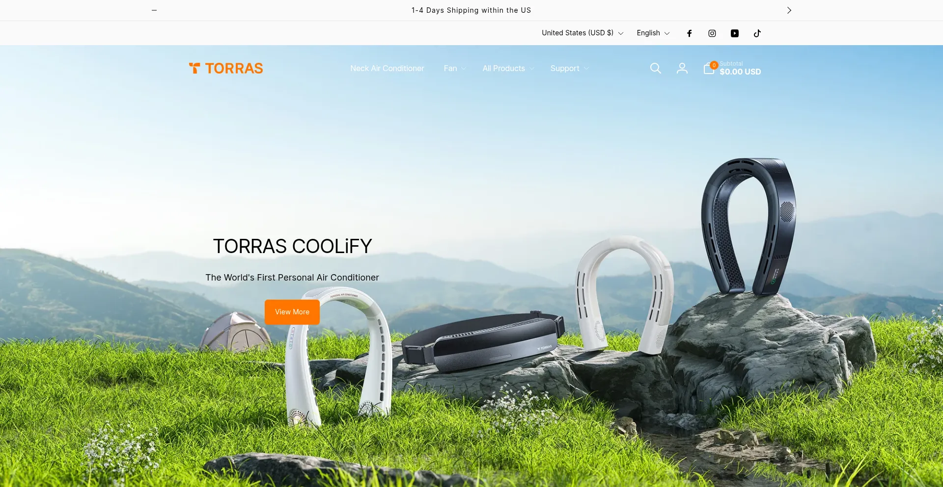 Website screenshot of Coolify.torraslife.com