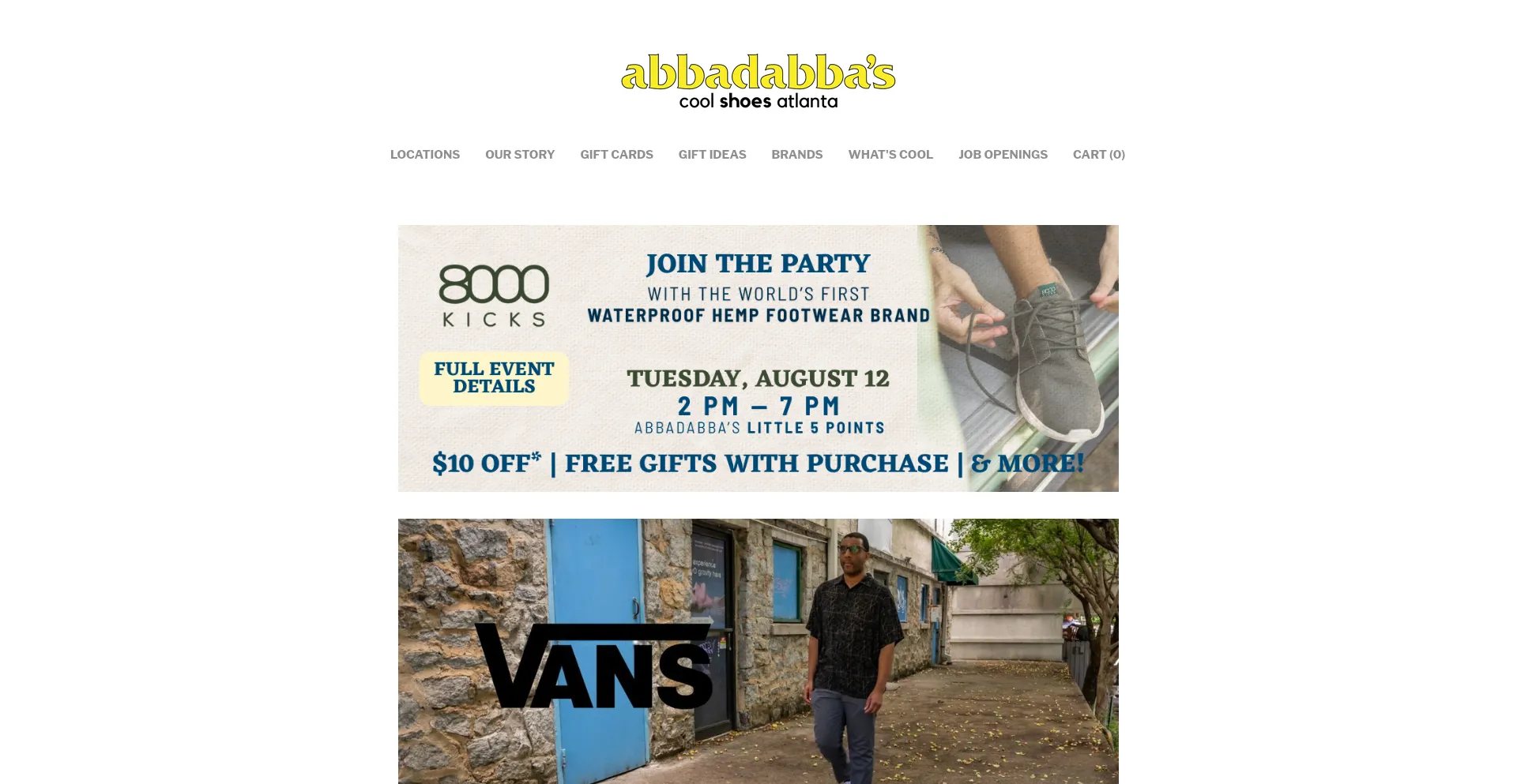Website screenshot of Coolshoes.com