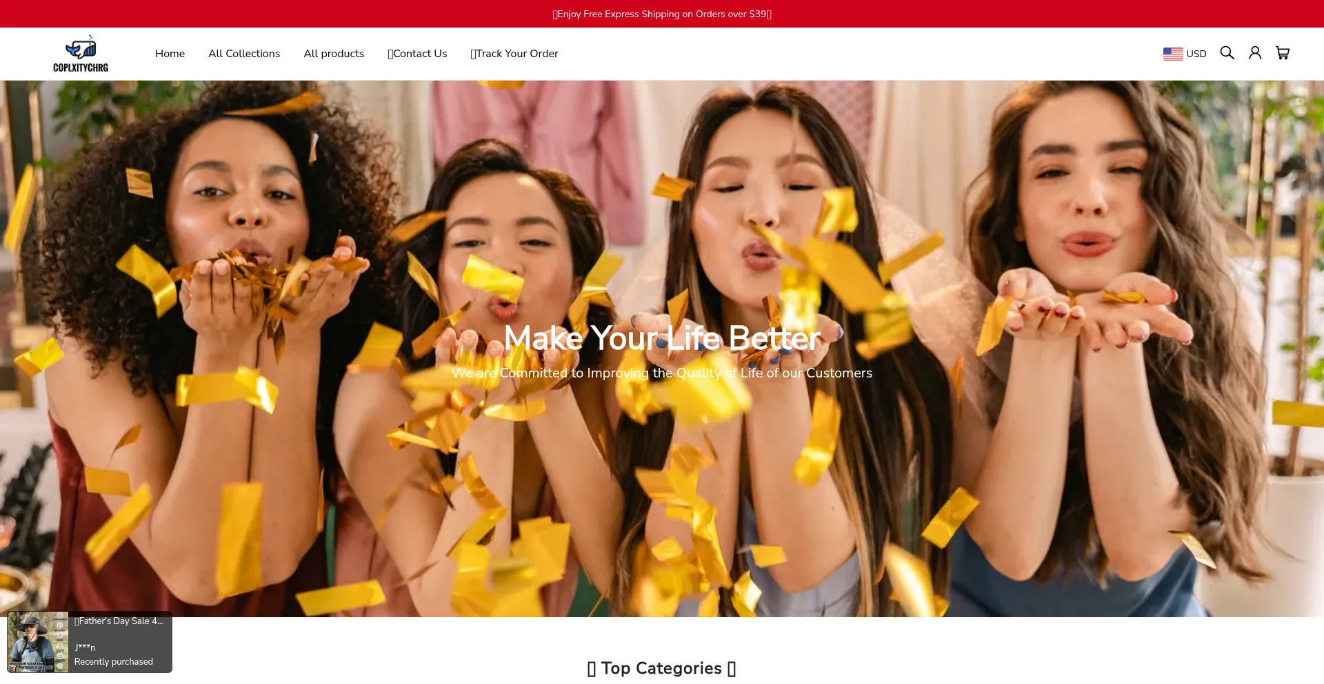 Website screenshot of Coplxitychrg.com