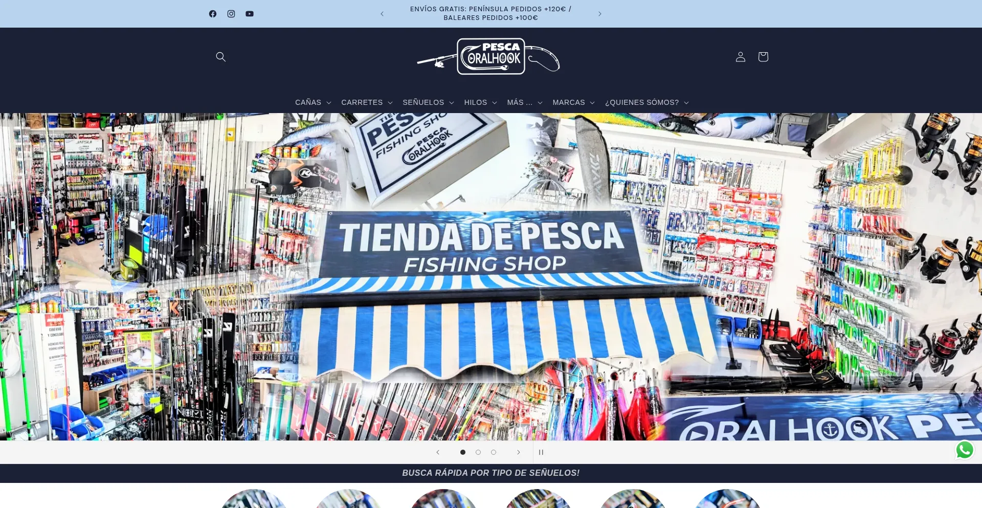 Coralhookpesca.com Screenshot
