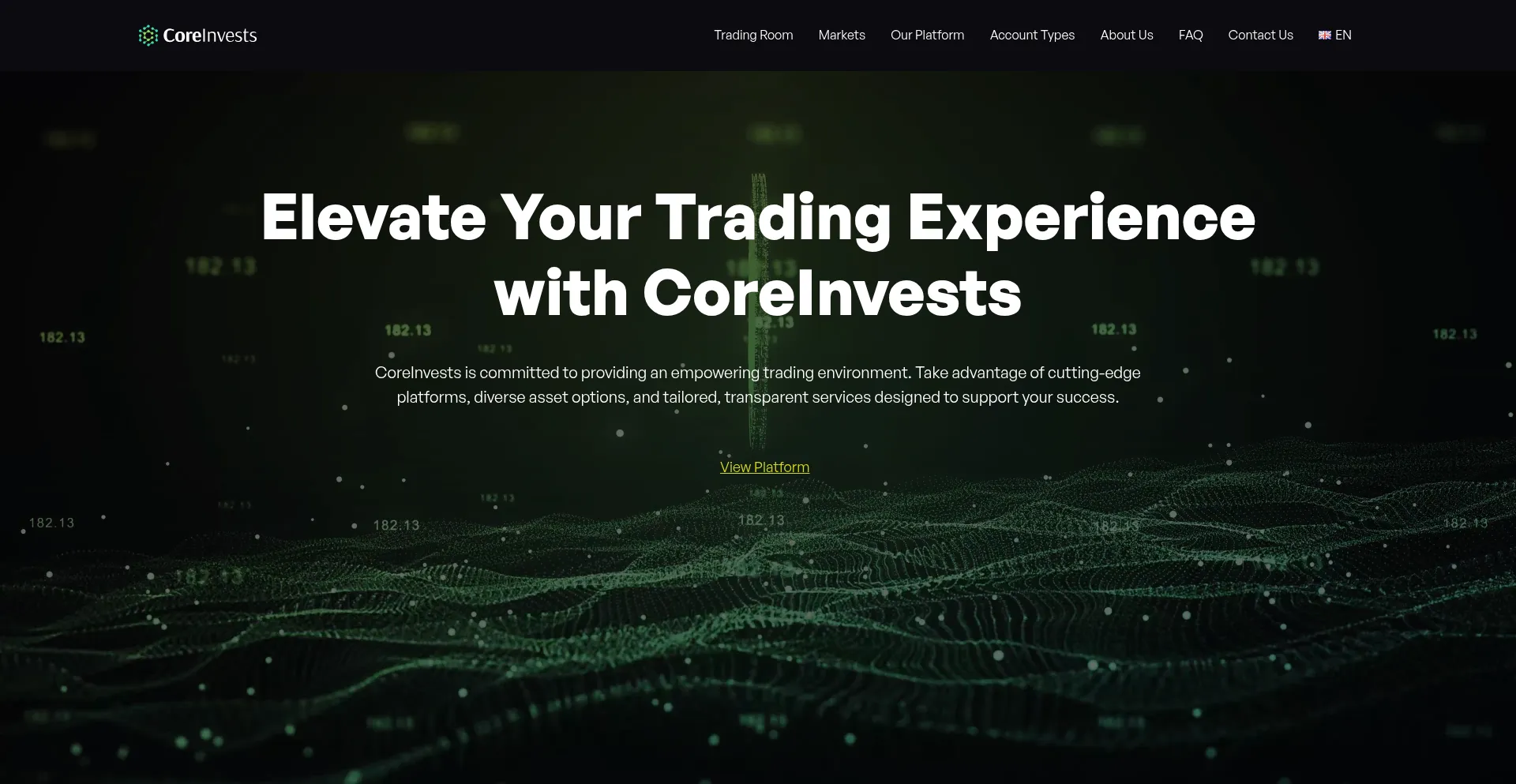 Coreinvests.eu Screenshot