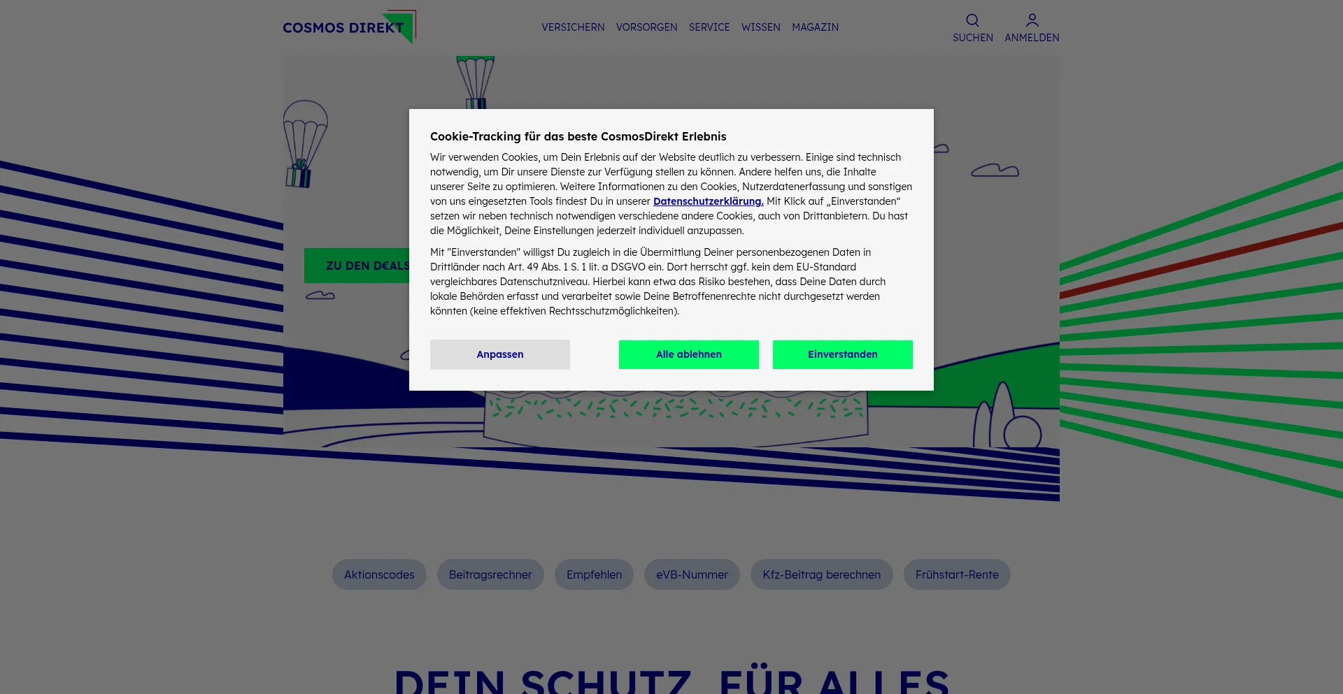 Ist Cosmosdirekt.de sicher und vertrauenswürdig?