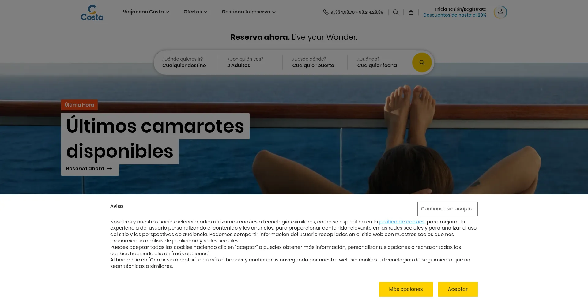 Ist Costacruceros.es sicher und vertrauenswürdig?
