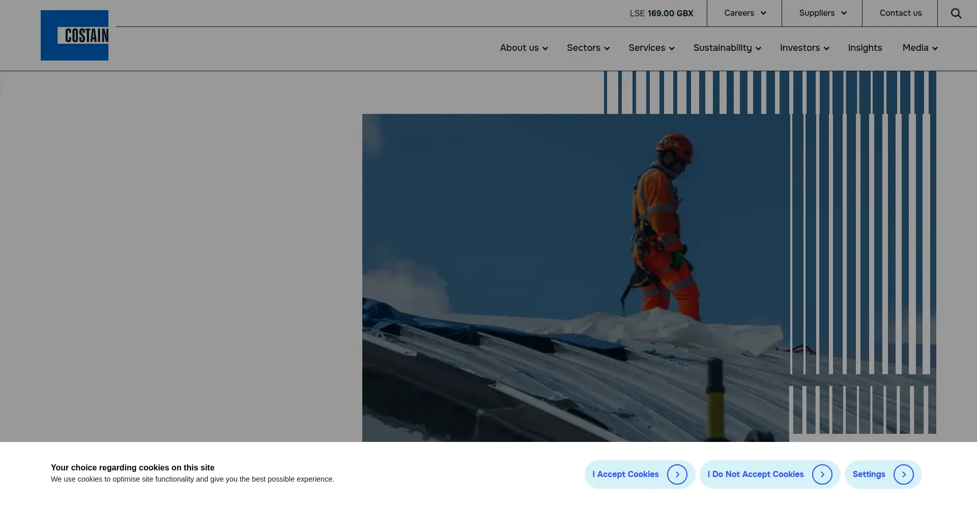 Website screenshot of Costain.com