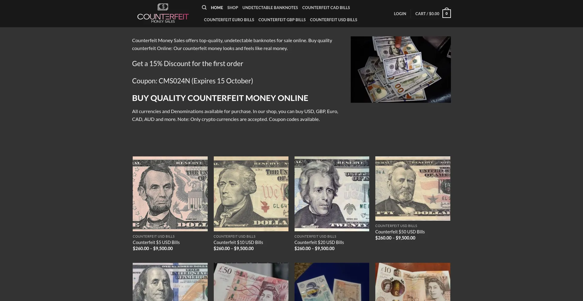 Ist Counterfeitmoneysales.com sicher und vertrauenswürdig?
