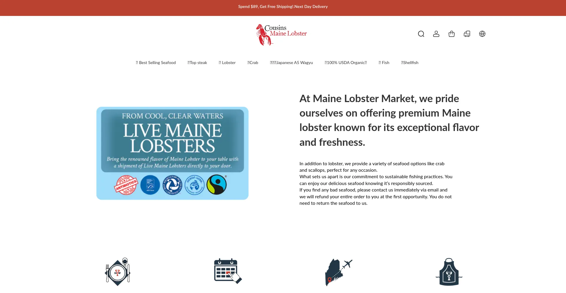 Cousinsmainelobstershop.com