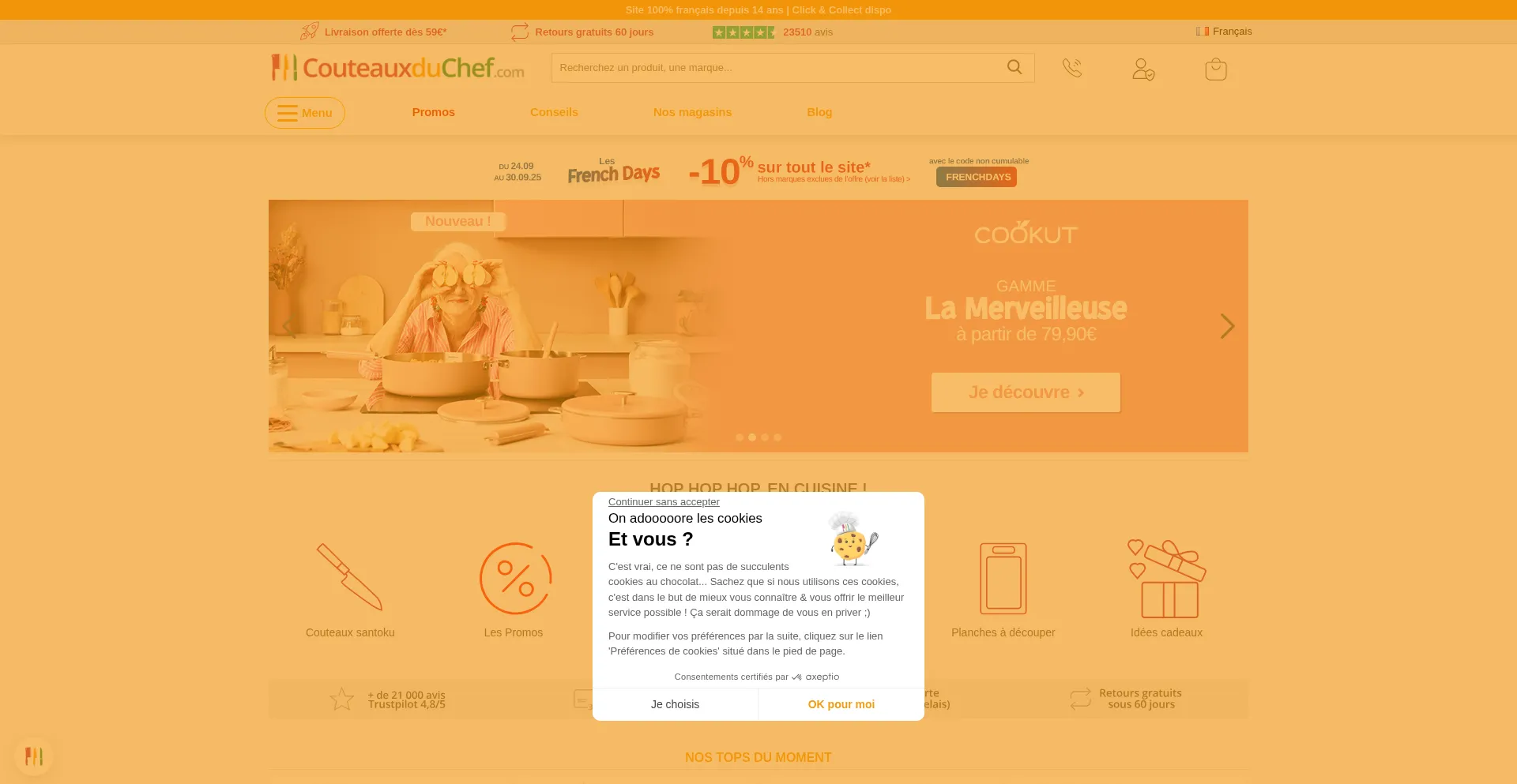 Couteauxduchef.com Screenshot