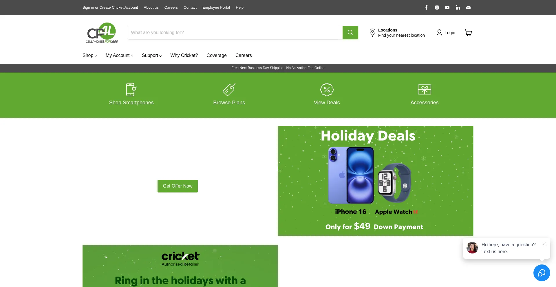 Website screenshot of Cp4l.com