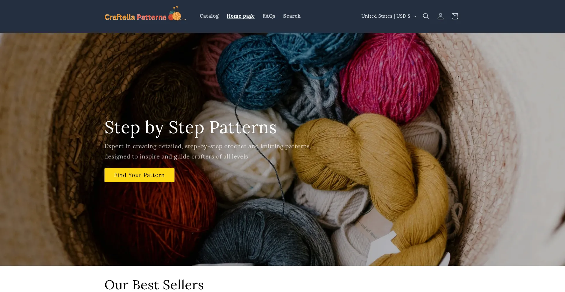 Craftellapatterns.com Screenshot